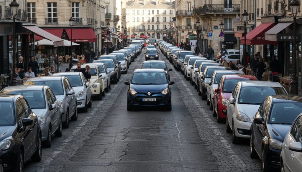 Stationnement Double File Amende - Marquage au Sol Stationnement