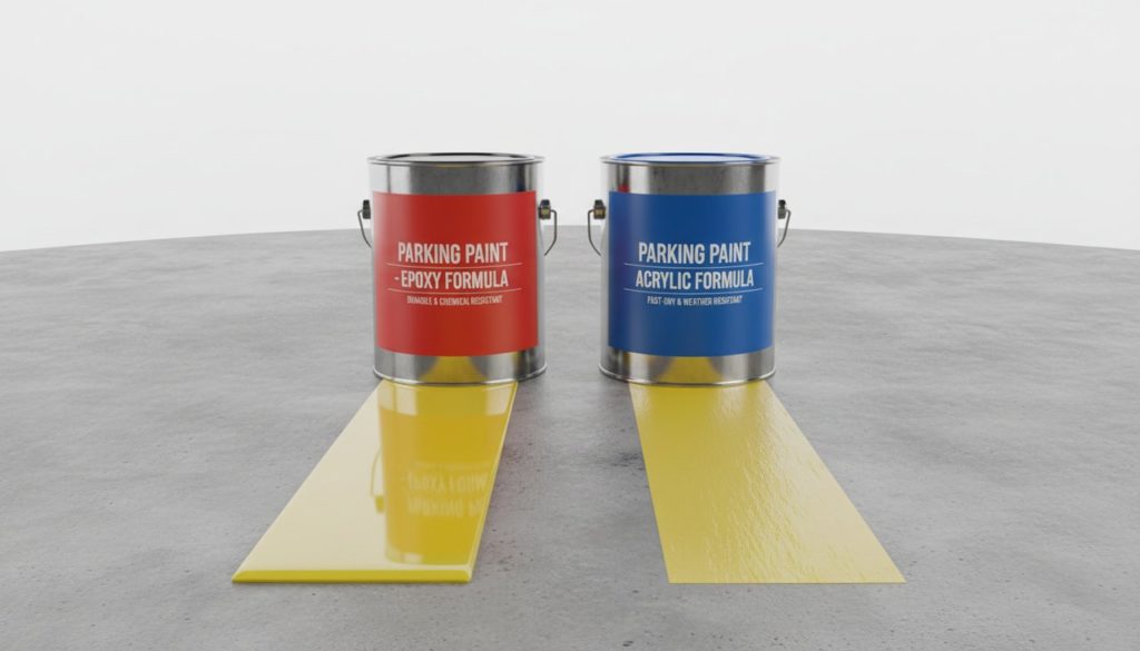 Peinture Epoxy Vs Acrylique Marquage - Marquage au Sol Stationnement