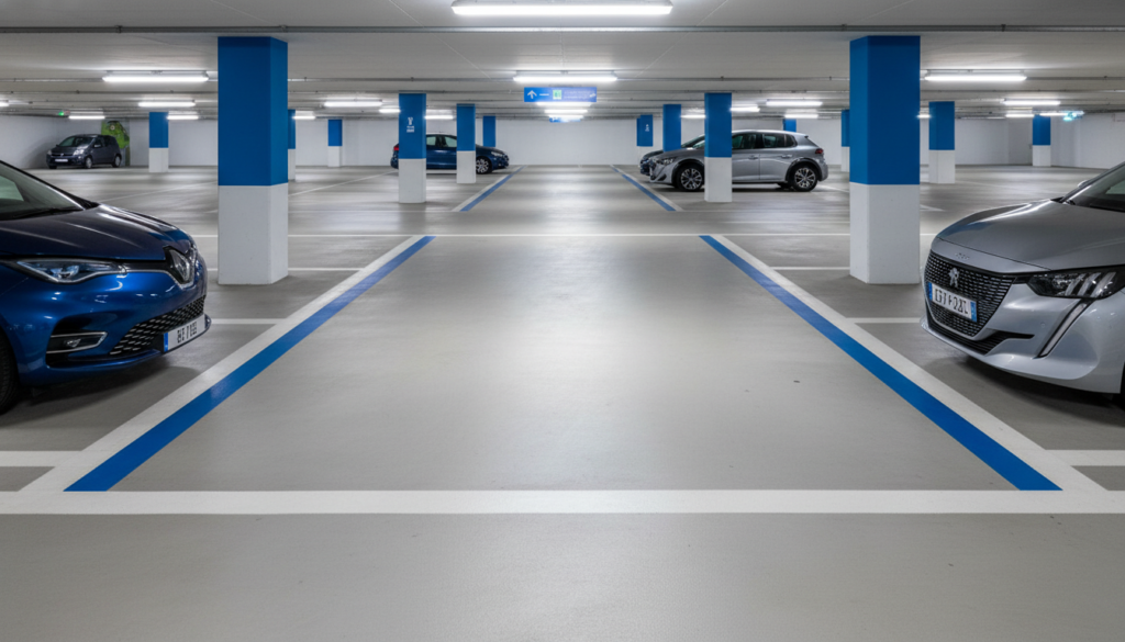 largeur place parking
