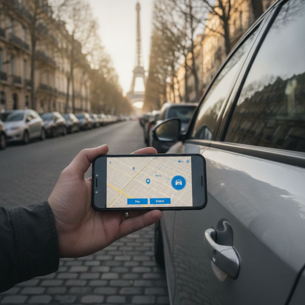 application mobile stationnement PayByPhone Paris