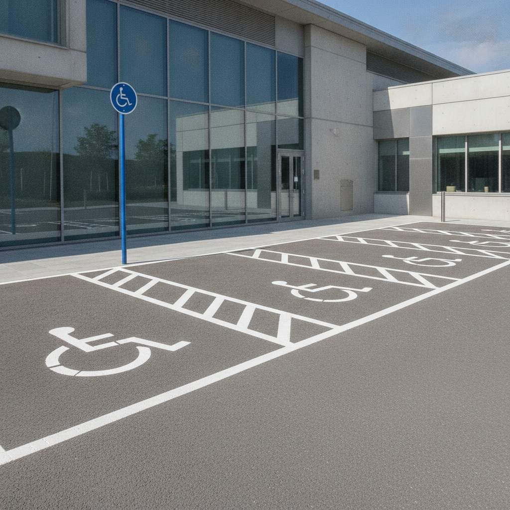 place de stationnement pmr - illustration