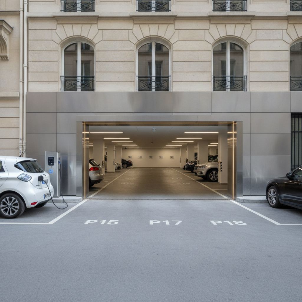 prix place de parking paris - illustration