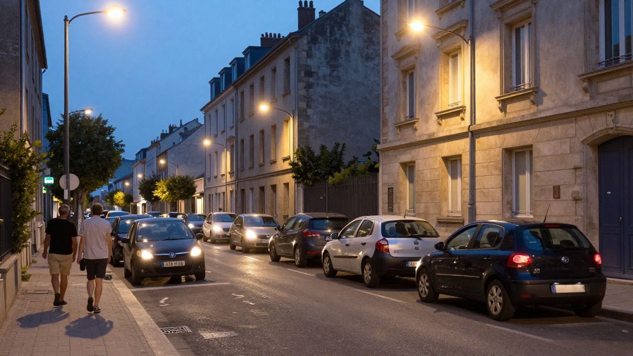 Changement de côté du stationnement alterné le soir à 20h30